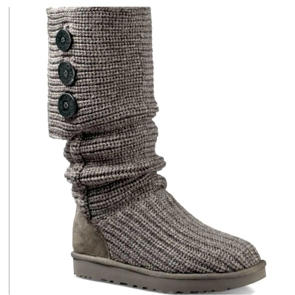 UGG Classic Cardy Sweater knit boots, size 7 - Picture 1 of 10